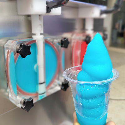 kupować 2 smaki Nowy Slush Machine z LED Light Mrożone koktajle Margarita Granita Smoothies Slushy Machine produkcja online