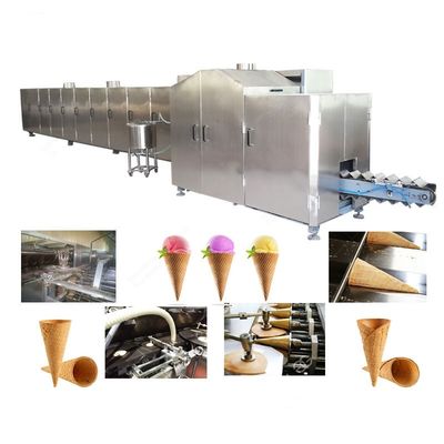 kupować Automatyczna linia produkcyjna stożków lodów ze stali nierdzewnej 6500-7000PCS/h produkcja online