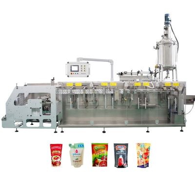 kupować Stand Up Pouch W pełni automatyczna pozioma maszyna do pakowania linia produkcji soku owocowego produkcja online