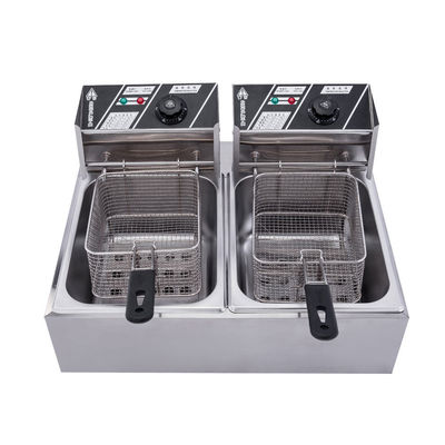 Restauracja Komercyjny gaz Chipsy elektryczne Fryer podwójny zbiornik Chipsy ziemniaczane Chicken Deep Fryer